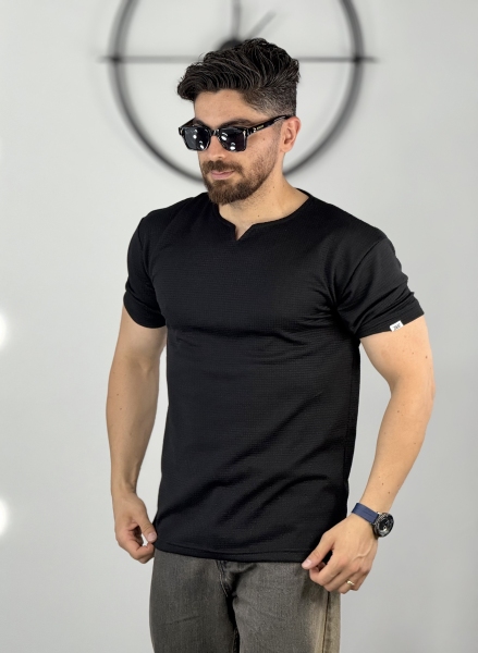 تیشرت کوبایی مشکی کد 90