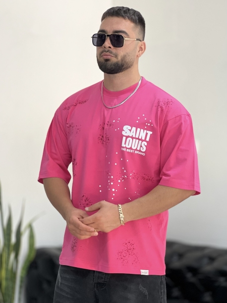 تیشرت پنبه26 SAINT صورتی