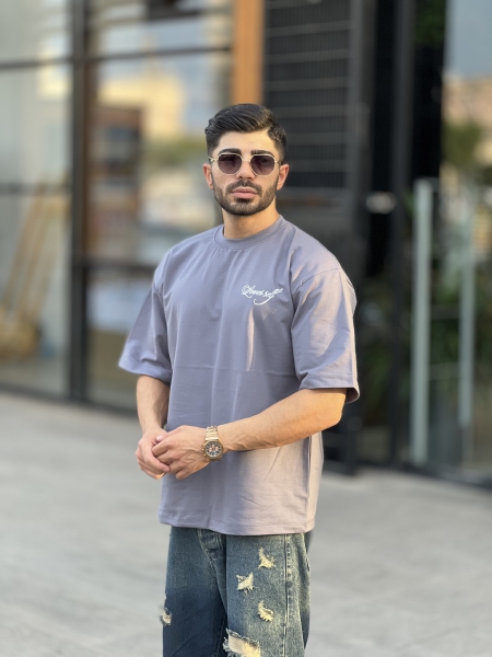 تیشرت دورس Self طوسی