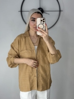 شومیز زنانه نسکافه ای کد 50
