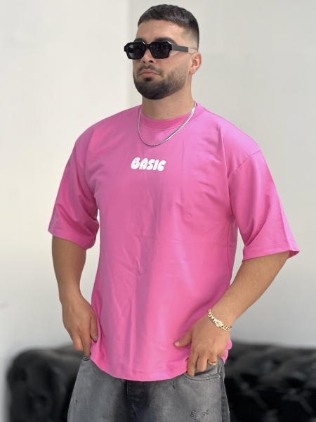 تیشرت 2نخ Basic صورتی
