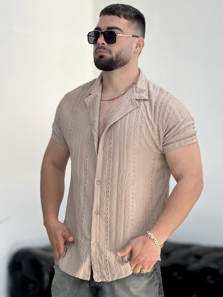 پیراهن وارداتی Louis نسکافه ای