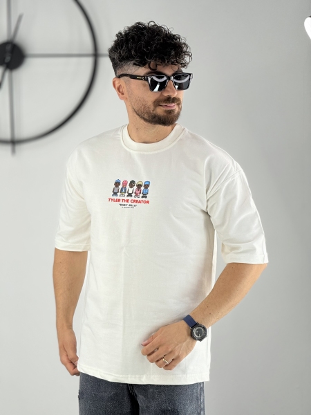 تیشرت طرح tyler سفید