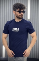 تیشرت نخ پنبه nba سرمه ایی