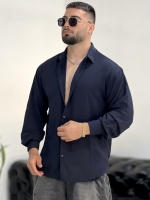 پیراهن بالنی Linen سرمه ای