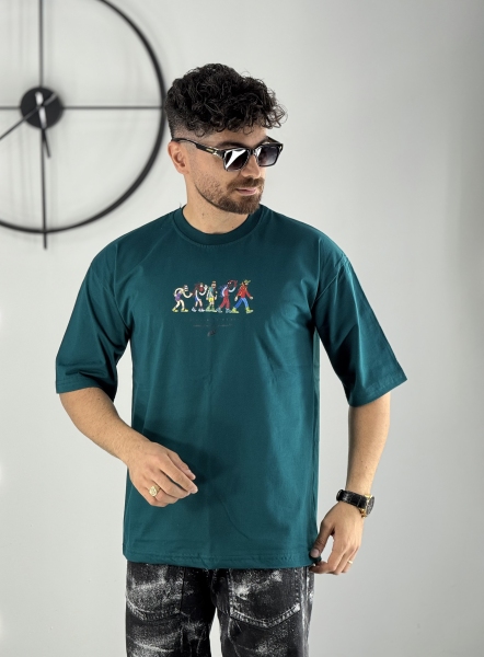تیشرت استیکر سبز