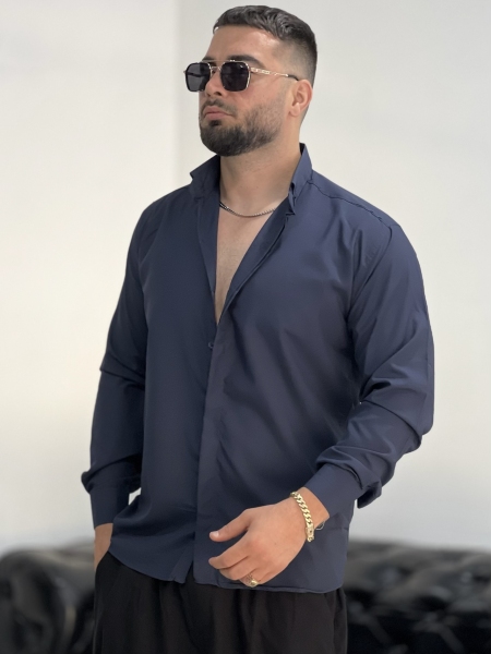 پیراهن دوشین SLIMFIT سرمه ای