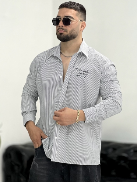 پیراهن کلاسیک Magnet طوسی