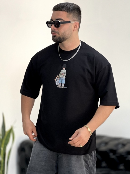 تیشرت 2نخ BOY مشکی