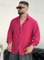 پیراهن بالنی Linen سرخابی