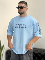 تیشرت 2نخ Diesel آسمانی