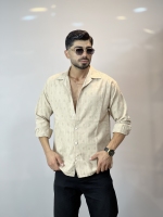 پیراهن پاییزه گیپوری آستین بلند Gh کرمی