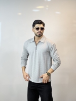 تیشرت آستین بلند نیم زیپ Yep طوسی