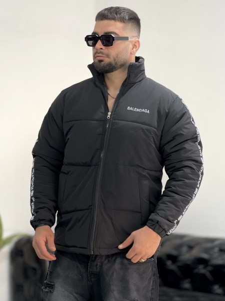 کاپشن Balenciaga مشکی نوار بغل