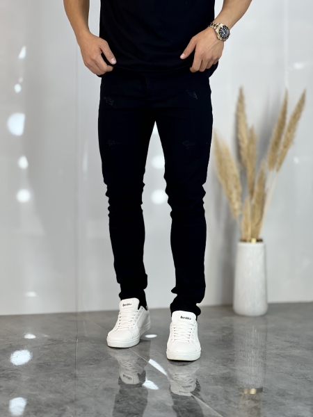 شلوار اسکینی جین Zara مشکی کد 906