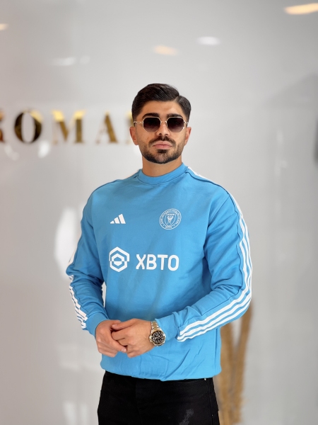 دورس سه نخ پنبه Miami سه خط آبی آسمانی