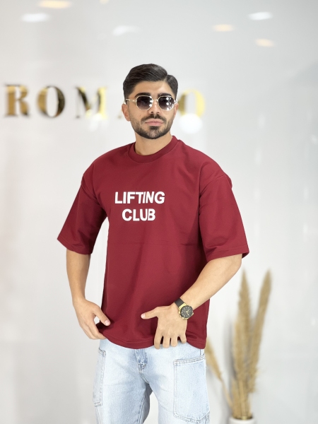تیشرت دورس پاییزه Lift زرشکی