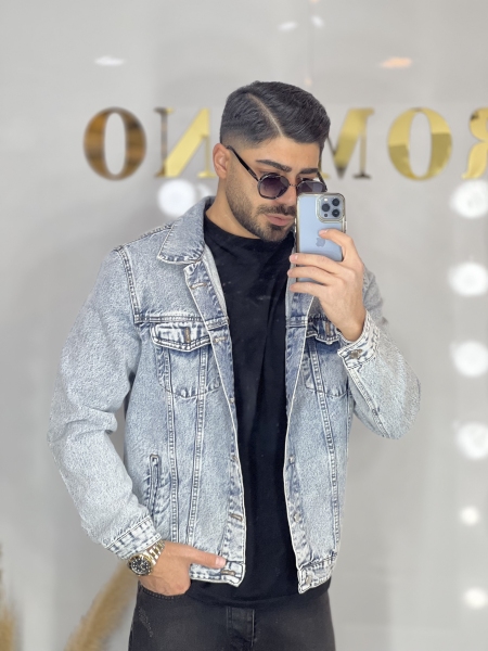 کت جین چینی Zara آبی روشن