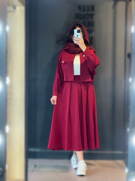 ست کت دامن یلدایی