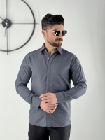 پیراهن دوشین طوسی تیره