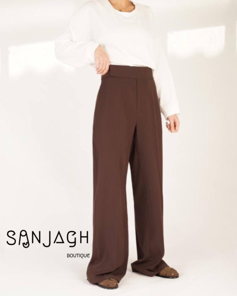 شلوار بگ کرپ سان