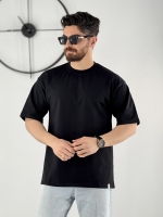 تیشرت ساده 3 نخ مشکی
