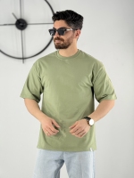 تیشرت ساده 3 نخ سبز