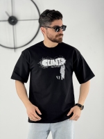 تیشرت 3 نخ طرح clints مشکی