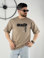 تیشرت 3 نخ طرح clints موکا