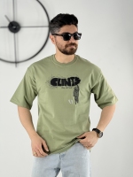 تیشرت 3 نخ طرح clints سبز