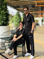 ست نیم زیپ مراکشی رنگ صورمه ای