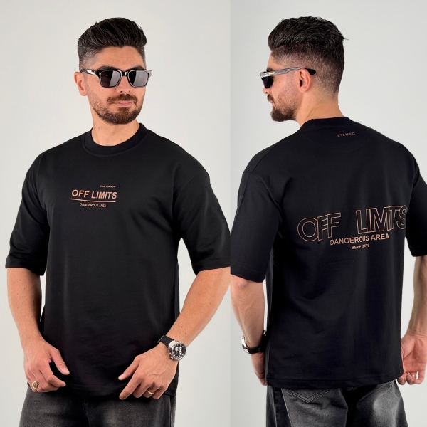 تیشرت 2 نخ off timesمشکی