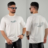 تیشرت 2 نخ off times سفید