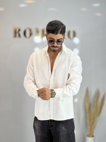 پیراهن مازراتی آستین بلند K سفید