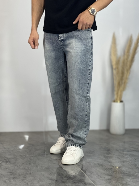 شلوار نیم بگ جین Zara آبی دریایی کد 870
