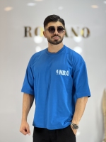 تیشرت ماکان تیکه دوزی Nba آبی