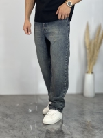شلوار نیم بگ جین Zara آبی سبز کد 869