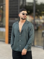 پیراهن دیپلمات آستین بلند ir سبز