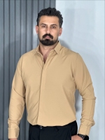 پیراهن دوشین مردانه رنگ کرمی