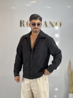 پیراهن فوتر جیب دار باکسی Shayan مشکی