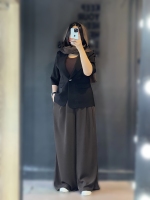 کت تک دکمه آستین تا آرنج