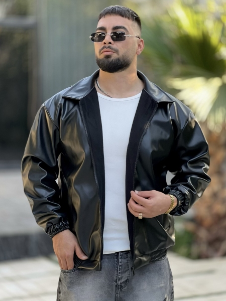 جکت چرم RIKO مشکی