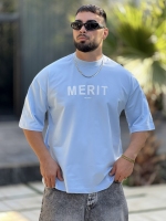 تیشرت 2نخ Merit آسمانی