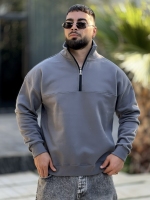 نیم زیپ ZARA طوسی تیره