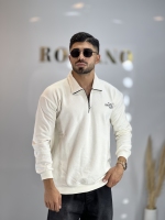 دورس نیم زیپ سه نخ Cr سفید