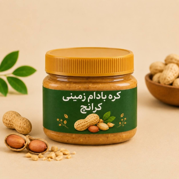 کره بادام زمینی کرانچ(200)گرمی