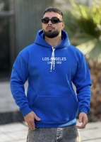 هودی 3نخ Los angeles آبی