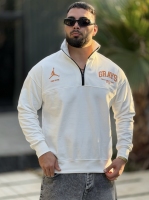 نیم زیپ Gray سفید