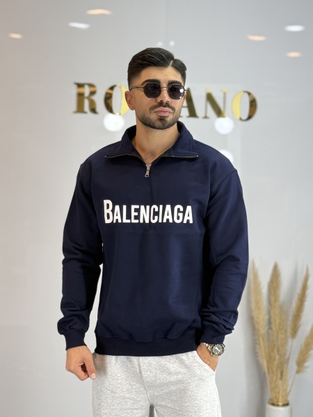 دورس نیم زیپ سه نخ Balenciaga سرمه ای