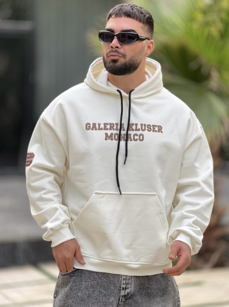 هودی 3نخ پنبه Monaco سفید بی ام اس